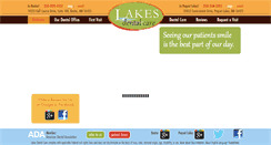 Desktop Screenshot of lakesdentalcare.com